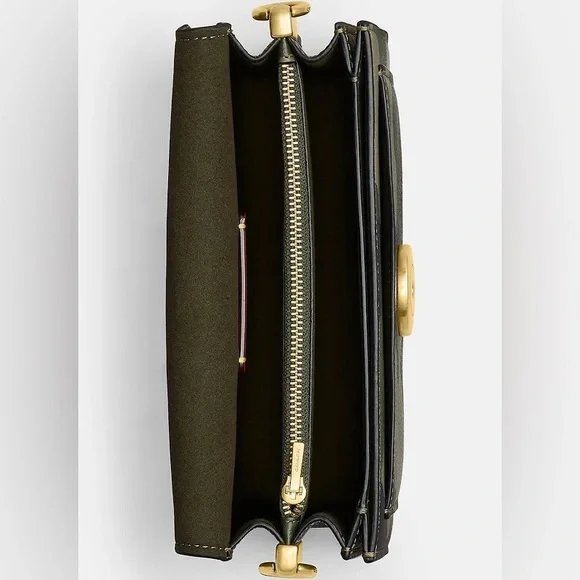 Coach Camouflage Shoulder Bag with Gold Accents never used - Picture 3 of 6